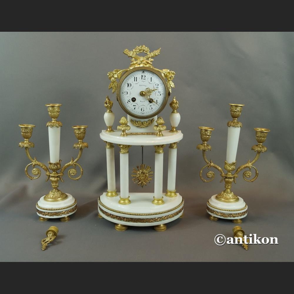 Zegar francuski kominkowy antyki  Zegar francuski kominkowy antyki