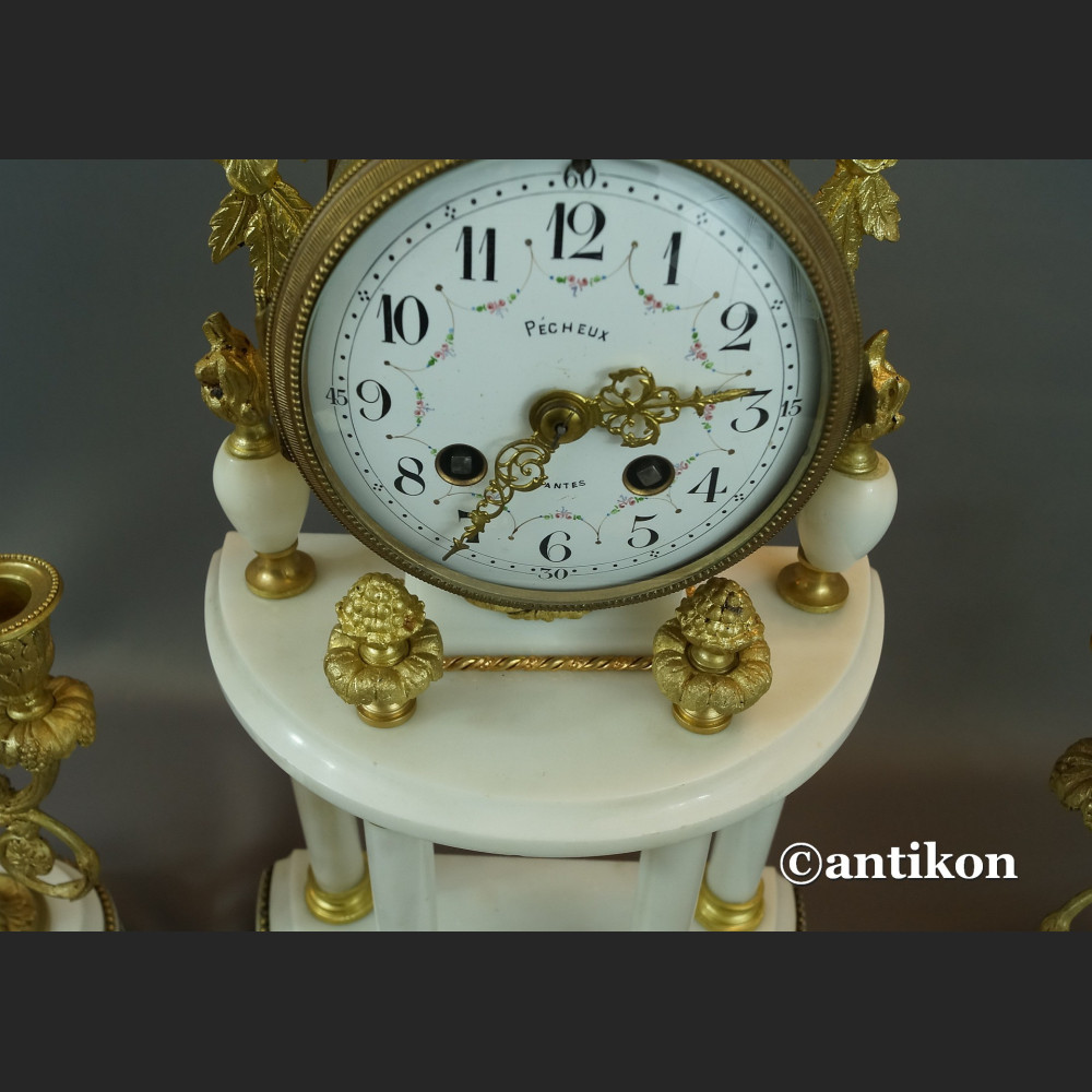 Zegar francuski kominkowy antyki  Zegar francuski kominkowy antyki