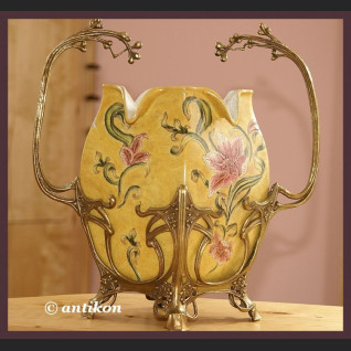 UNIKAT PRZEPIĘKNY OGROMNY SECESYJNY WAZON KWIAT