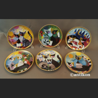 Talerze z kotami cała kolekcja wg  Rosina 