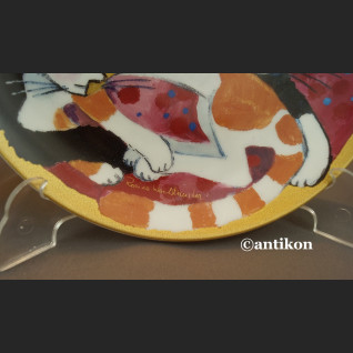 Talerze z kotami cała kolekcja wg  Rosina 