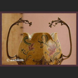 UNIKAT PRZEPIĘKNY OGROMNY SECESYJNY WAZON KWIAT