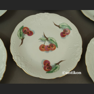 Talerze Wawel z owocami porcelana polska 