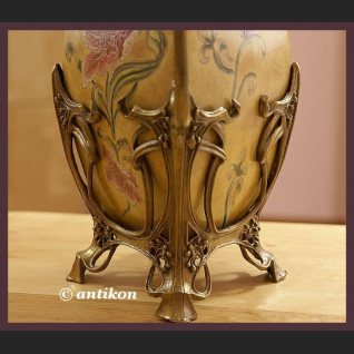 UNIKAT PRZEPIĘKNY OGROMNY SECESYJNY WAZON KWIAT