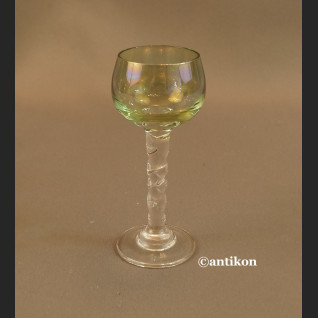 Kieliszki do likieru iryzowane luksusowy komplet stare szkło 