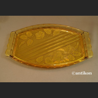 Stare kieliszki z karafką i tacą art deco 