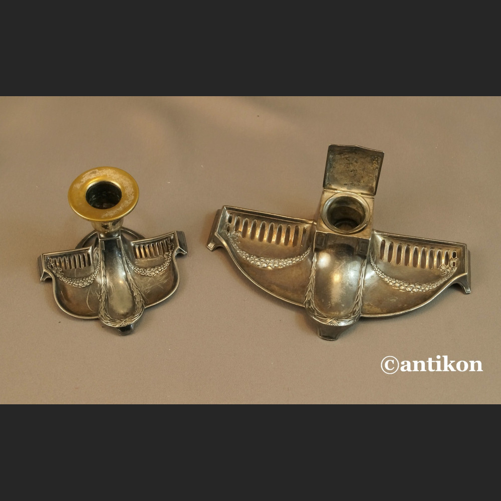 Kałamarz stary WMF secesyjny srebrzony Kałamarz stary WMF secesyjny srebrzony