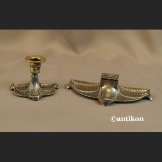 Kałamarz stary WMF secesyjny srebrzony Kałamarz stary WMF secesyjny srebrzony