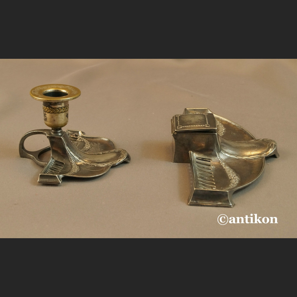 Kałamarz stary WMF secesyjny srebrzony Kałamarz stary WMF secesyjny srebrzony