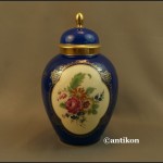 Wazon Thomas Ivory gr Rosenthal granatowa kula z pokrywą