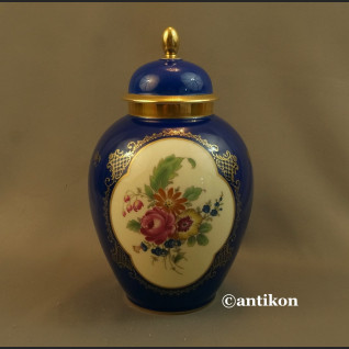 Wazon Thomas Ivory gr Rosenthal granatowa kula z pokrywą 