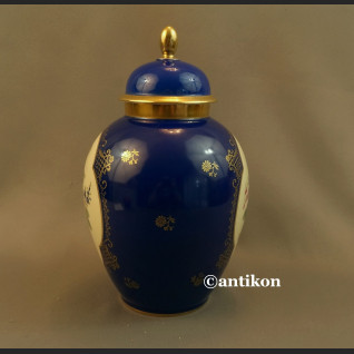 Wazon Thomas Ivory gr Rosenthal granatowa kula z pokrywą 
