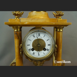 Zegar antyk kominkowy marmurowy z orłem 