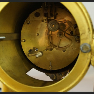 Zegar antyk kominkowy marmurowy z orłem 