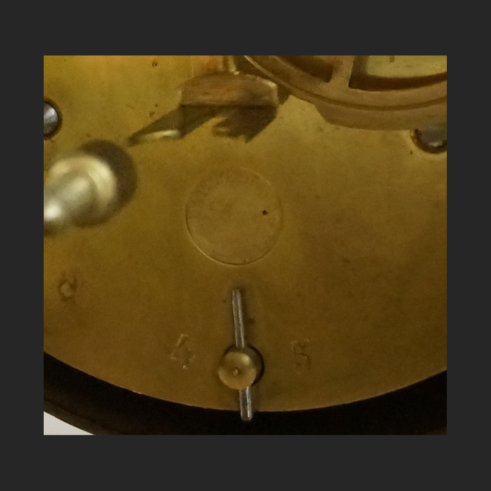 Zegar antyk kominkowy marmurowy z orłem 