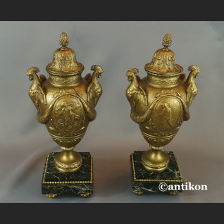 Zegar myśliwski kominkowy antyk  Polowanie 