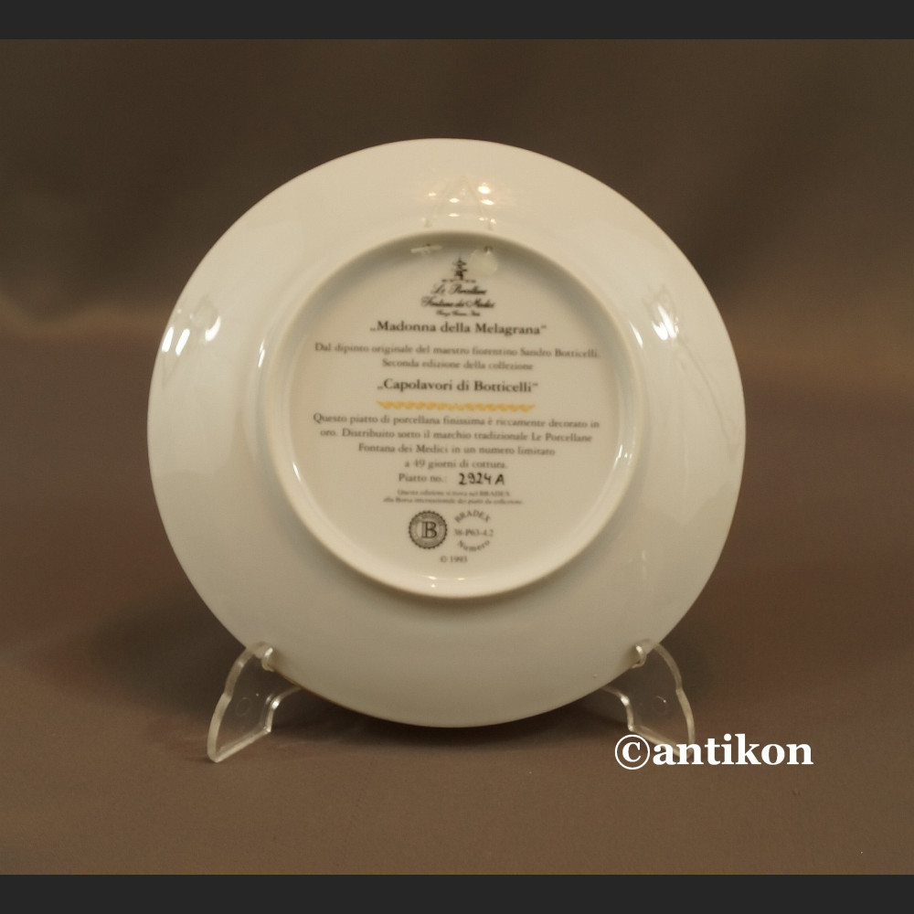 Madonna Botticelli  talerz Bradex 
