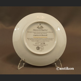 Madonna z Dzieciątkiem Botticelli  talerz Bradex 