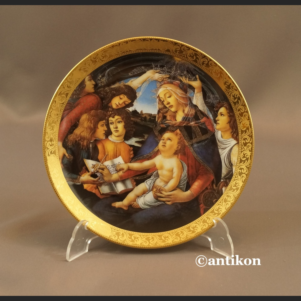 Madonna z Dzieciątkiem Botticelli  talerz Bradex