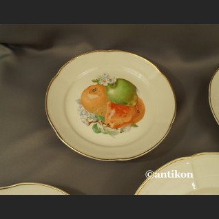 Talerze z owocami Chodzież stara porcelana Talerze z owocami Chodzież stara porcelana