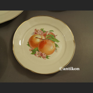 Talerze z owocami Chodzież stara porcelana Talerze z owocami Chodzież stara porcelana