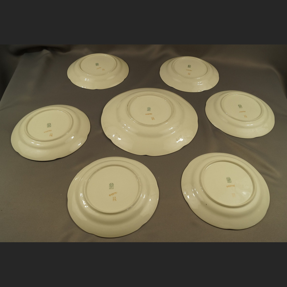 Talerze z owocami Chodzież stara porcelana Talerze z owocami Chodzież stara porcelana