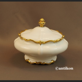 Bomboniera Rosenthal  Pompadour biała złocona 