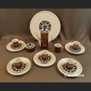 Serwis Rosenthal kawowy miedziany na 5 osób Hilton 