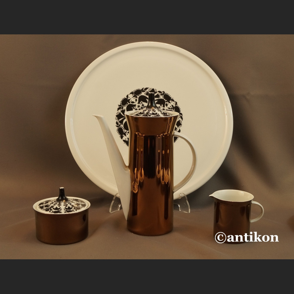 Serwis Rosenthal kawowy miedziany na 5 osób Hilton 