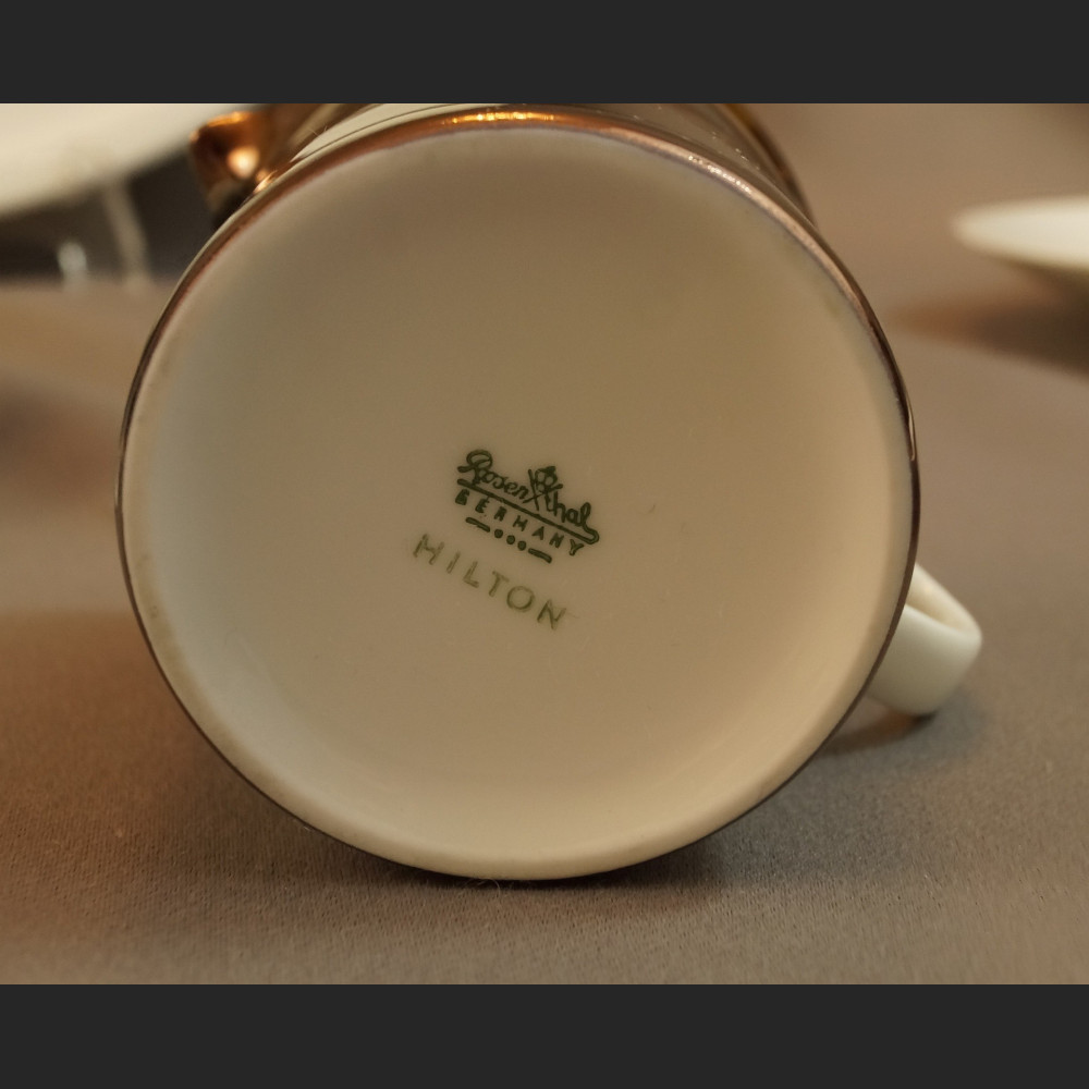 Serwis Rosenthal kawowy miedziany na 5 osób Hilton 