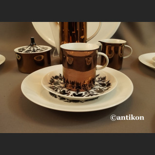 Serwis Rosenthal kawowy miedziany na 5 osób Hilton 