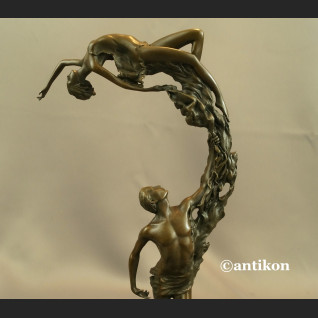 Tancerze figura dynamiczna para w tańcu 