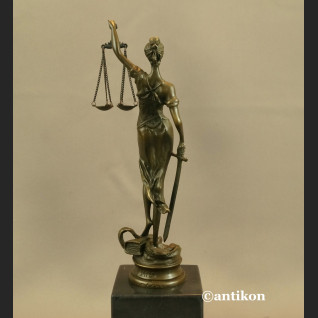 Temida figurka z brązu prezent dla prawnika Temida figurka z brązu prezent dla prawnika