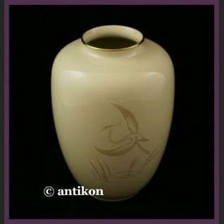 ZNAKOMITY DUŻY STARY WAZON Z PTAKIEM SYG. HERTEL - JACOB