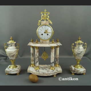 Zegar kominkowy marmurowy Francja 