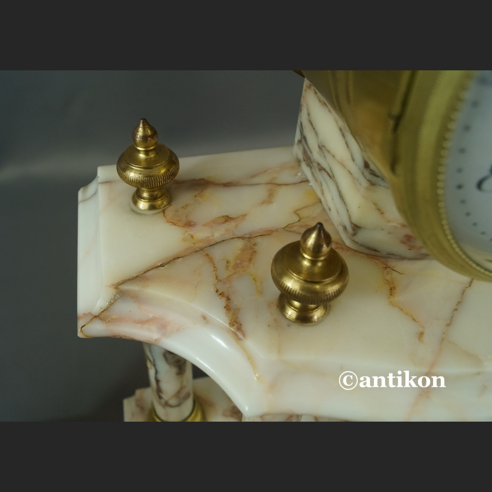 Zegar kominkowy marmurowy Francja 