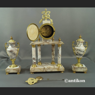 Zegar kominkowy marmurowy Francja 