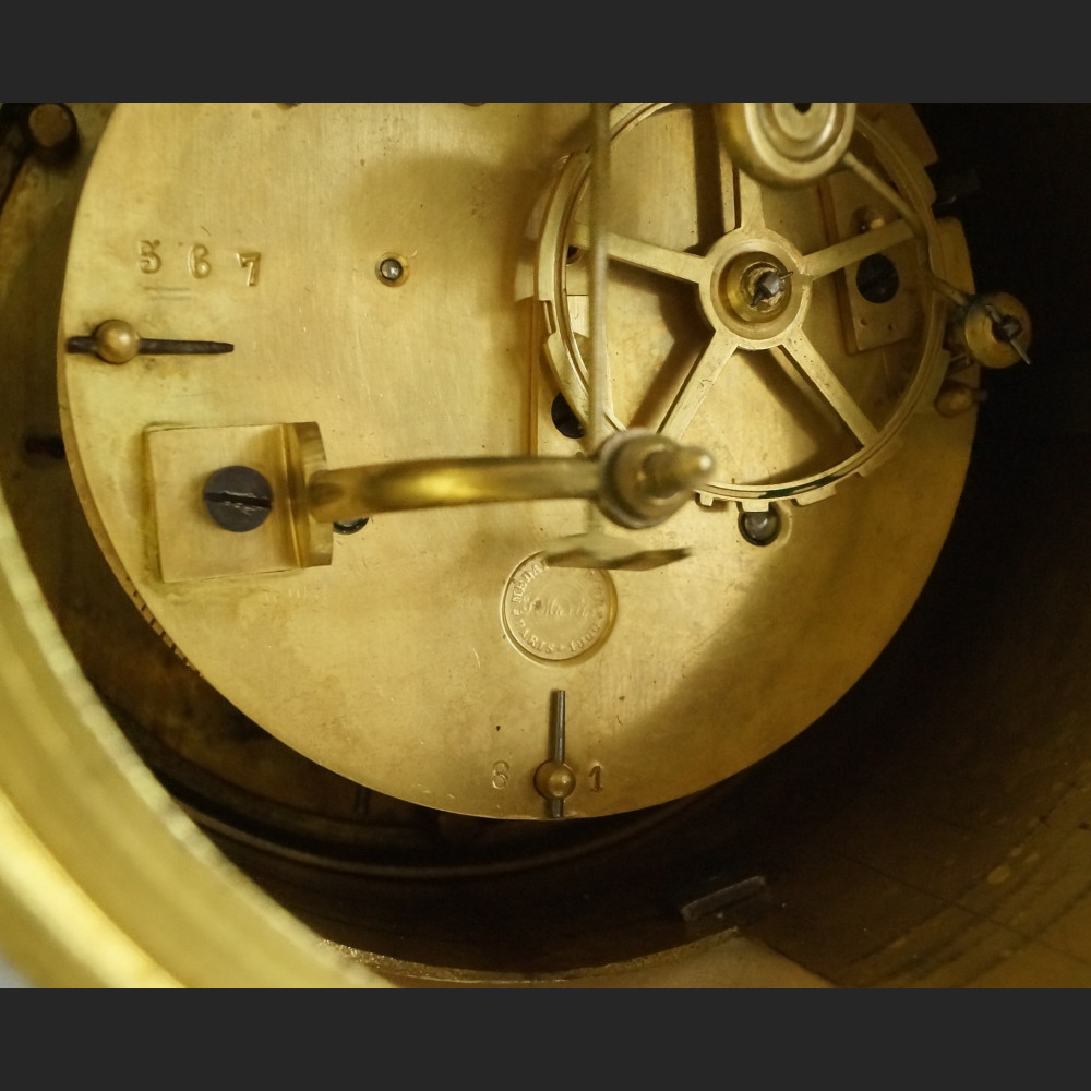 Zegar kominkowy marmurowy Francja 