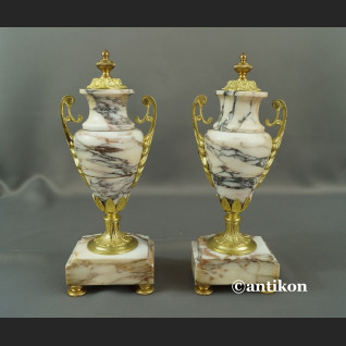 Zegar kominkowy marmurowy Francja 