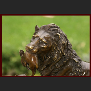 Lew z dziećmi rzeźba ogromna znakomity brąz Lew z dziećmi rzeźba ogromna znakomity brąz