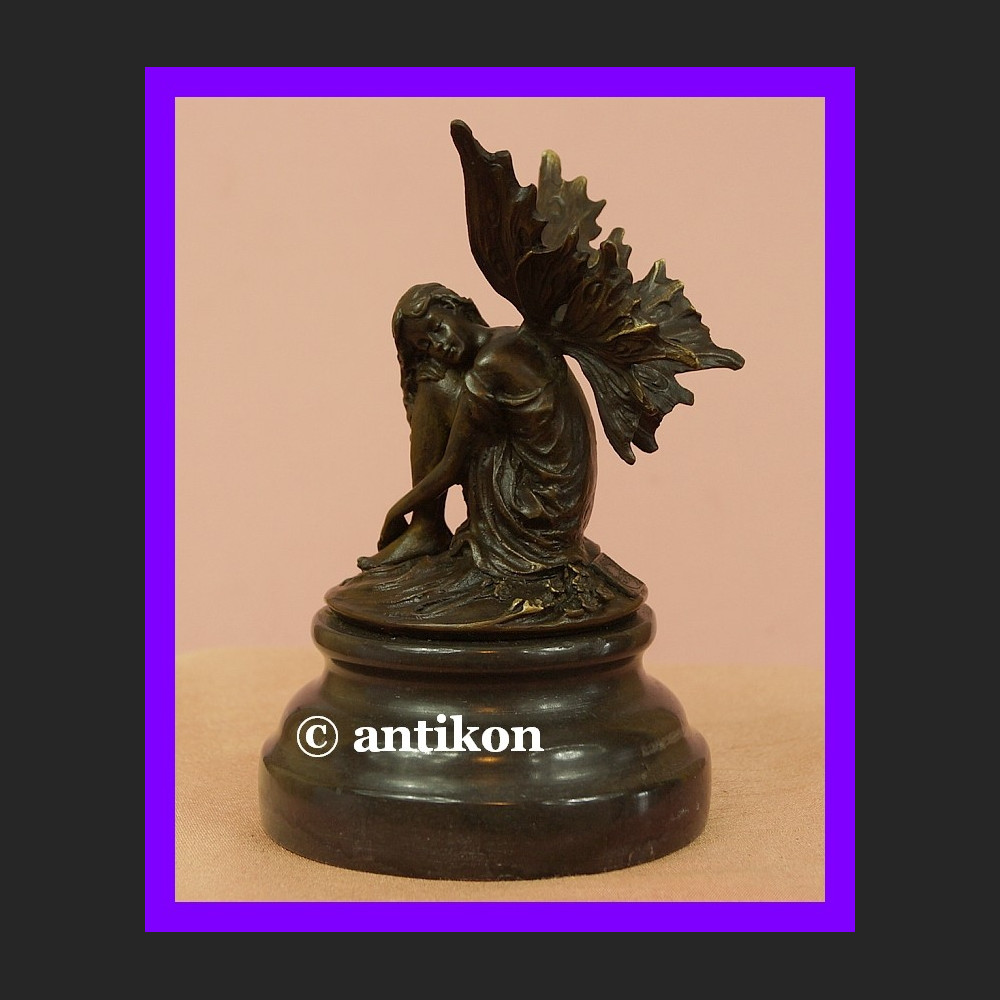 Elf rzeźba z brązu na prezent Elf rzeźba z brązu na prezent