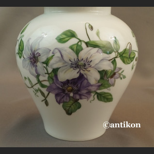 Wazon Rosenthal ręcznie malowany fiołki biały 
