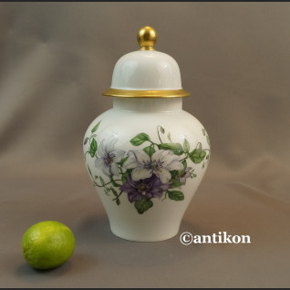 Wazon Rosenthal ręcznie malowany fiołki biały 