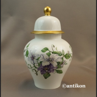 Wazon Rosenthal ręcznie malowany fiołki biały 