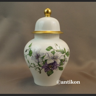 Wazon Rosenthal ręcznie malowany fiołki biały 