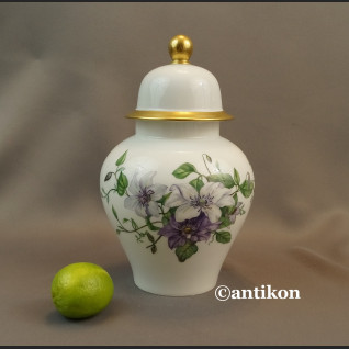 Wazon Rosenthal ręcznie malowany fiołki biały 