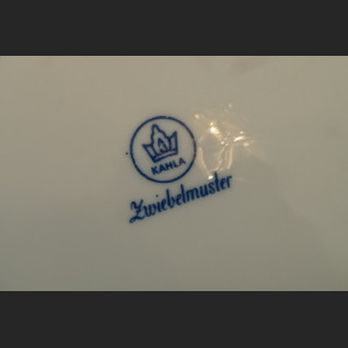 Serwis cebulowy śniadaniowy z kieliszkami