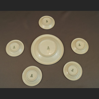 Talerzyki do konfitur złocone bawarska porcelana Talerzyki do konfitur złocone bawarska porcelana