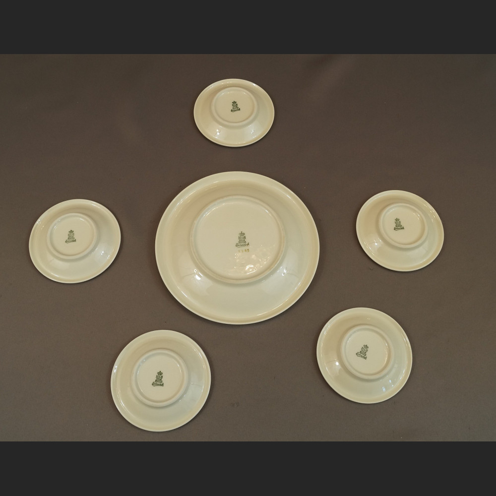 Talerzyki do konfitur złocone bawarska porcelana Talerzyki do konfitur złocone bawarska porcelana