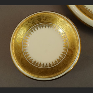 Talerzyki do konfitur złocone bawarska porcelana Talerzyki do konfitur złocone bawarska porcelana